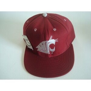 WASHINTON STATE‎ COUGARS FITTED SZ 7 3/8 GOLF BEACH DEADSTOCK HAT CAP VINTAGE R1